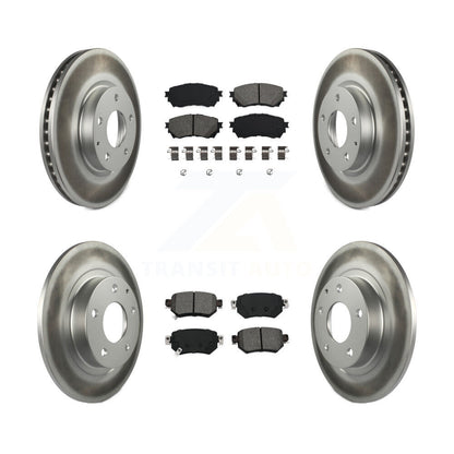 [Avant + Arrière] Kit de disque (revêtu) et plaquette (semi-métallique) de frein pour 2016-2018 Mazda 6 KGS-101772