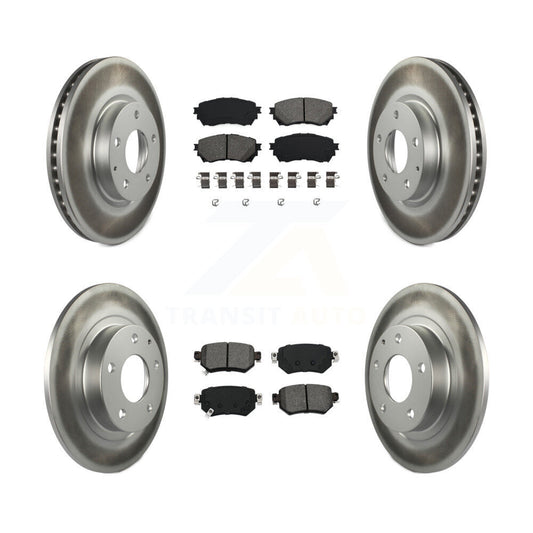 [Avant + Arrière] Kit de disque (revêtu) et plaquette (semi-métallique) de frein pour 2016-2018 Mazda 6 KGS-101772