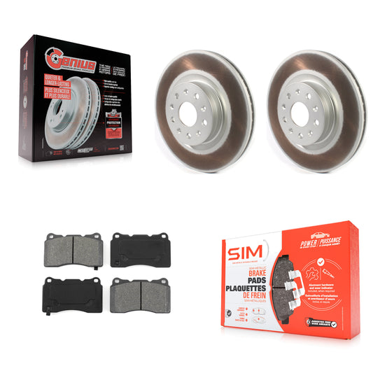 [Avant] Kit de disque (revêtu) et plaquette (semi-métallique) de frein pour Cadillac CTS CT6 Chevrolet Camaro KGS-101782