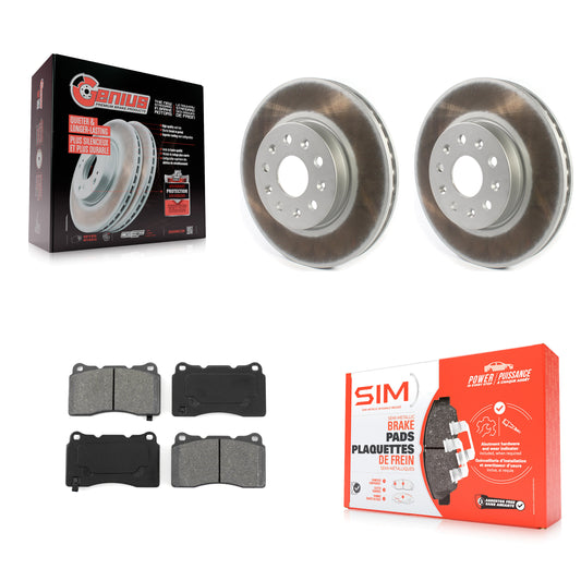 [Avant] Kit de disque (revêtu) et plaquette (semi-métallique) de frein pour Chevrolet Camaro Cadillac CTS CT6 KGS-101783