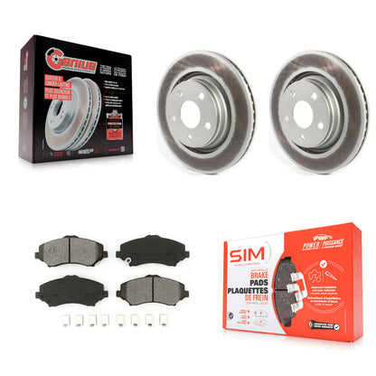[Avant] Kit de disque (revêtu) et plaquette (semi-métallique) de frein pour Jeep Wrangler JK avec 332mm Diameter Rotor KGS-101788