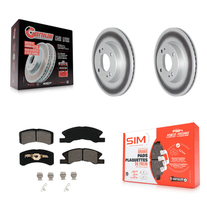 [Avant] Kit de disque (revêtu) et plaquette (semi-métallique) de frein pour 2017-2022 Mitsubishi Mirage G4 KGS-101805