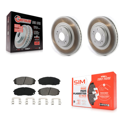 [Avant] Kit de disque (revêtu) et plaquette (semi-métallique) de frein pour 2015-2020 Kia Sedona KGS-101806