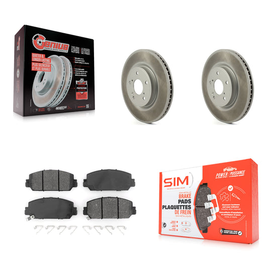 [Avant] Kit de disque (revêtu) et plaquette (semi-métallique) de frein pour Honda CR-V KGS-101807