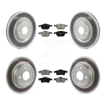 [Avant + Arrière] Kit de disque (revêtu) et plaquette (semi-métallique) de frein pour 2018-2021 Ford EcoSport FWD KGS-101819