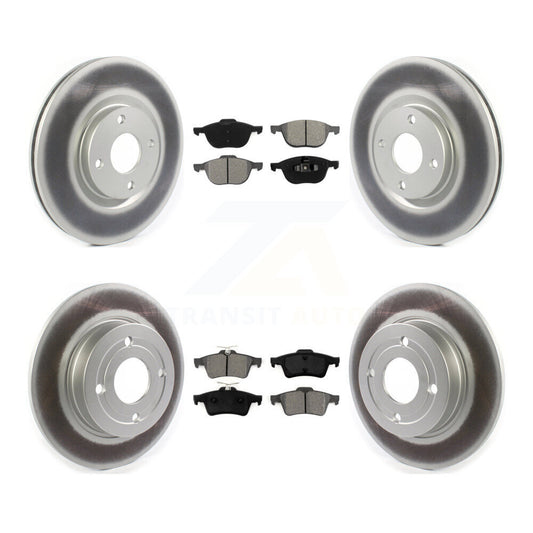 [Avant + Arrière] Kit de disque (revêtu) et plaquette (semi-métallique) de frein pour 2018-2021 Ford EcoSport FWD KGS-101819