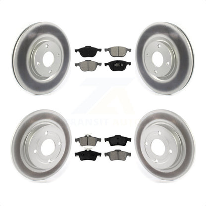 [Avant + Arrière] Kit de disque (revêtu) et plaquette (semi-métallique) de frein pour 2018-2022 Ford EcoSport AWD KGS-101820 par Transit Auto