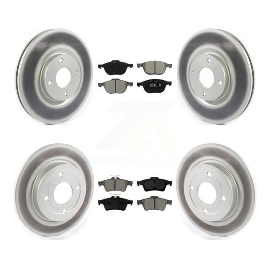 [Avant + Arrière] Kit de disque (revêtu) et plaquette (semi-métallique) de frein pour 2018-2022 Ford EcoSport AWD KGS-101820