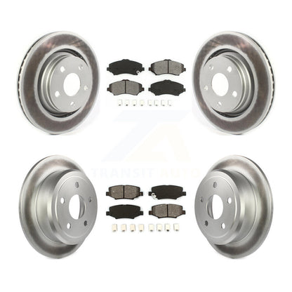 [Avant + Arrière] Kit de disque (revêtu) et plaquette (semi-métallique) de frein pour Jeep Wrangler JK avec 332mm Diameter Rotor KGS-101821