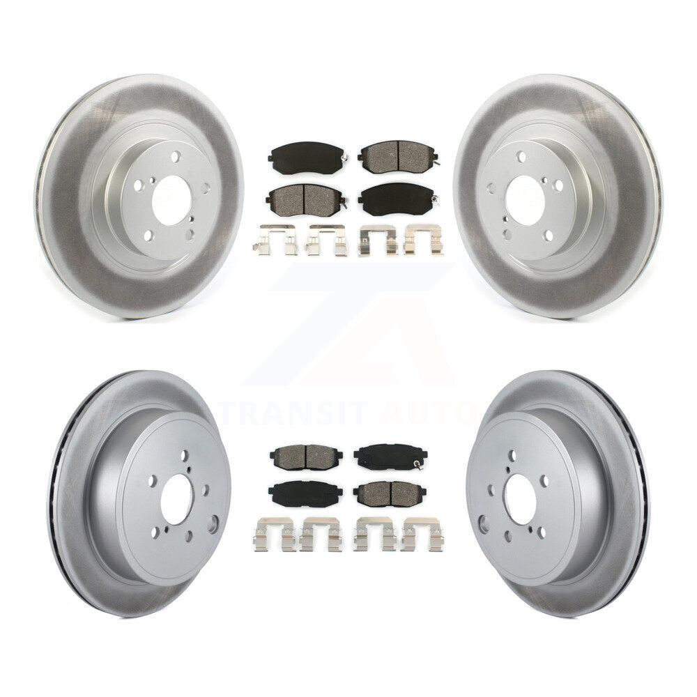 [Avant + Arrière] Kit de disque (revêtu) et plaquette (semi-métallique) de frein pour Toyota 86 Subaru BRZ KGS-101829