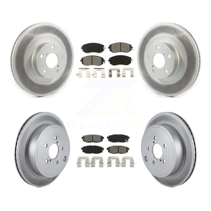 [Avant + Arrière] Kit de disque (revêtu) et plaquette (semi-métallique) de frein pour Toyota 86 Subaru BRZ KGS-101829