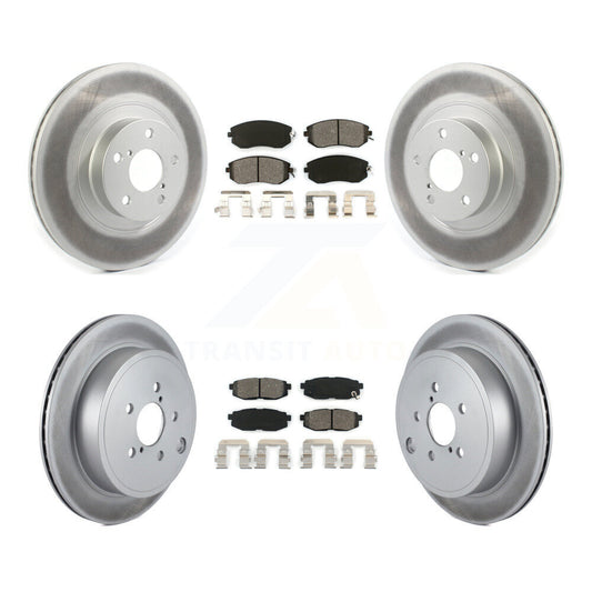 [Avant + Arrière] Kit de disque (revêtu) et plaquette (semi-métallique) de frein pour Toyota 86 Subaru BRZ KGS-101829