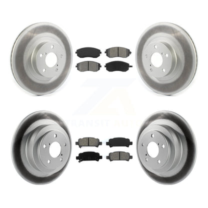[Avant + Arrière] Kit de disque (revêtu) et plaquette (semi-métallique) de frein pour 2005-2006 Subaru Baja Turbocharged avec 292mm Diameter Rotor KGS-101831