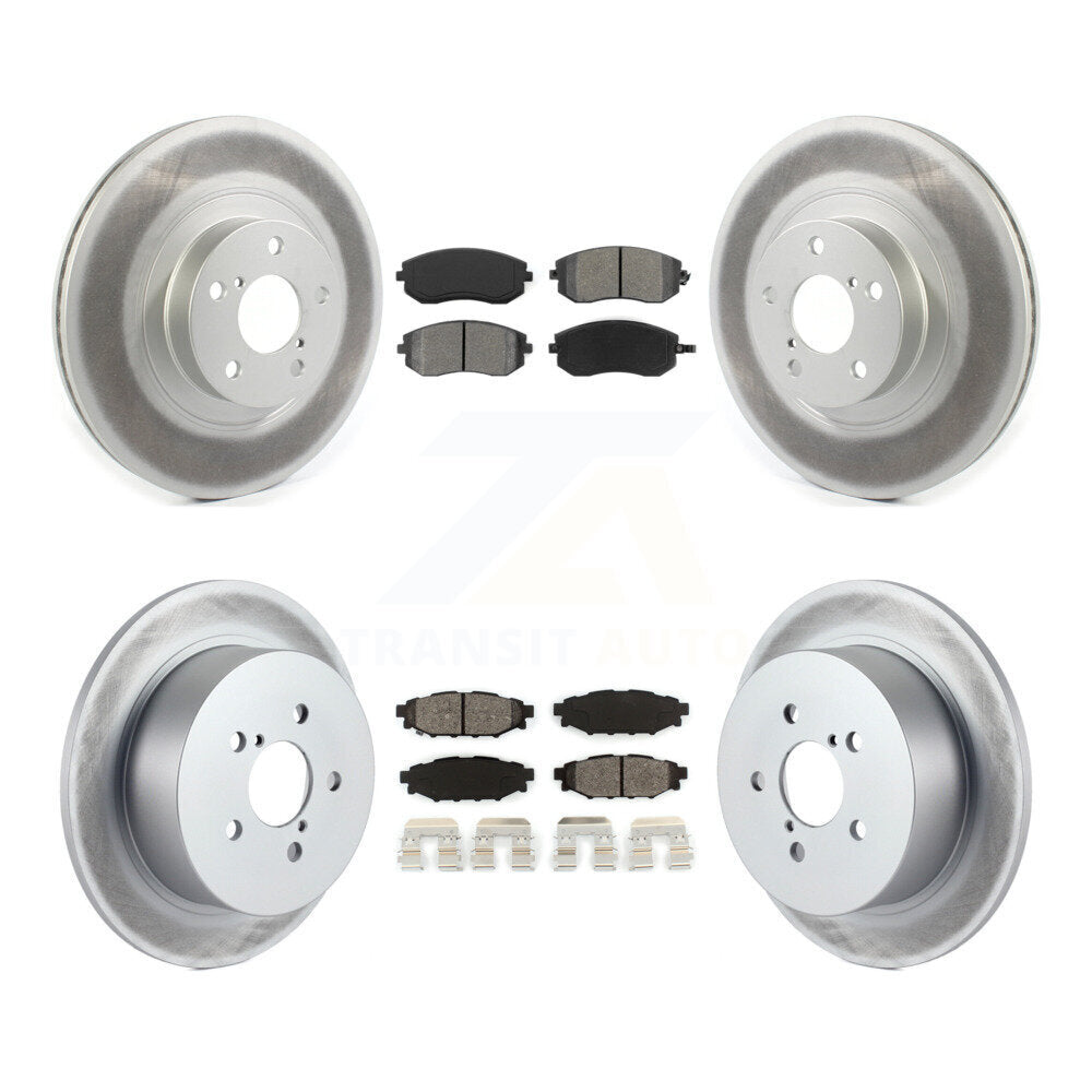 [Avant + Arrière] Kit de disque (revêtu) et plaquette (semi-métallique) de frein pour Subaru Outback Legacy avec 292mm Diameter Rotor KGS-101832