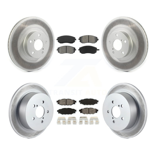 [Avant + Arrière] Kit de disque (revêtu) et plaquette (semi-métallique) de frein pour Subaru Outback Legacy avec 292mm Diameter Rotor KGS-101832