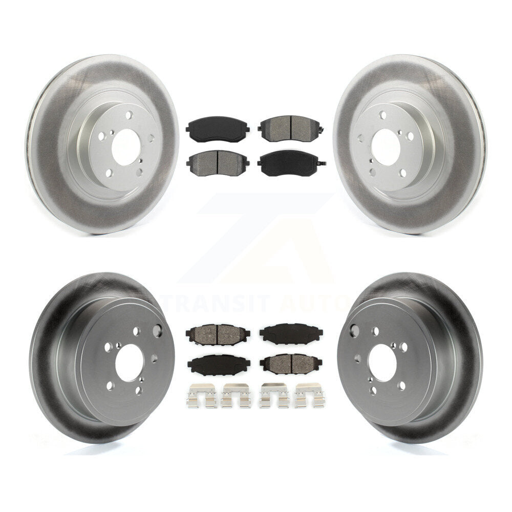 [Avant + Arrière] Kit de disque (revêtu) et plaquette (semi-métallique) de frein pour Subaru Outback Forester Impreza Legacy KGS-101833