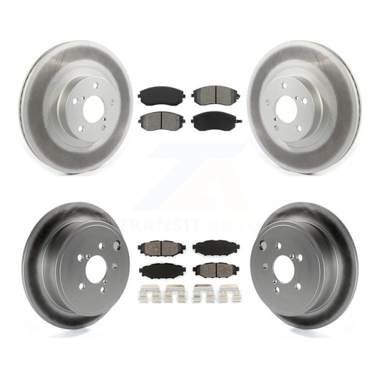[Avant + Arrière] Kit de disque (revêtu) et plaquette (semi-métallique) de frein pour Subaru Outback Forester Impreza Legacy KGS-101833