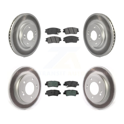 [Avant + Arrière] Kit de disque (revêtu) et plaquette (semi-métallique) de frein pour 2017-2020 Hyundai Elantra 1.6L KGS-101848
