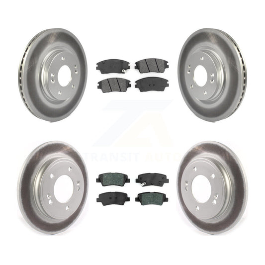 [Avant + Arrière] Kit de disque (revêtu) et plaquette (semi-métallique) de frein pour 2017-2020 Hyundai Elantra 1.6L KGS-101848