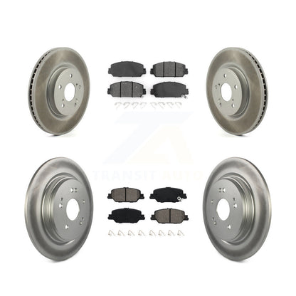 [Avant + Arrière] Kit de disque (revêtu) et plaquette (semi-métallique) de frein pour Honda CR-V KGS-101854