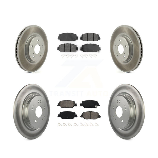 [Avant + Arrière] Kit de disque (revêtu) et plaquette (semi-métallique) de frein pour Honda CR-V KGS-101854
