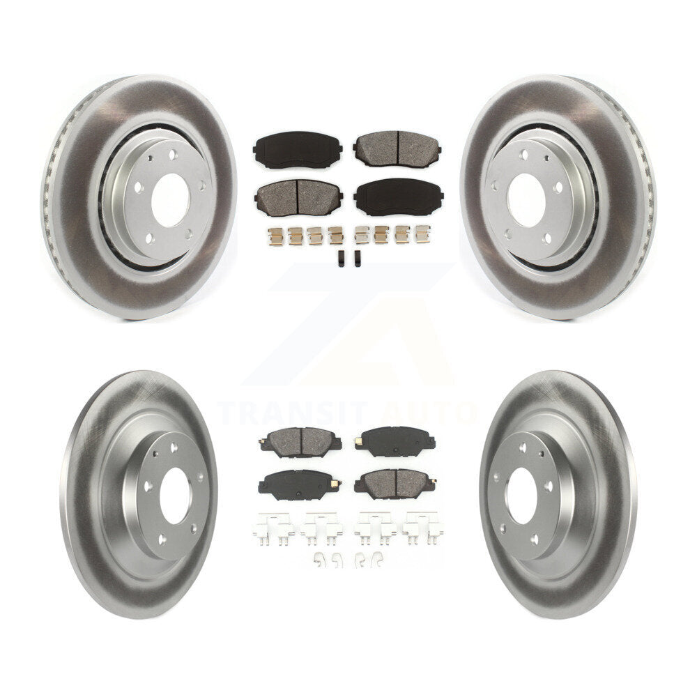 [Avant + Arrière] Kit de disque (revêtu) et plaquette (semi-métallique) de frein pour 2019-2022 Mazda CX-5 Turbocharged KGS-101855