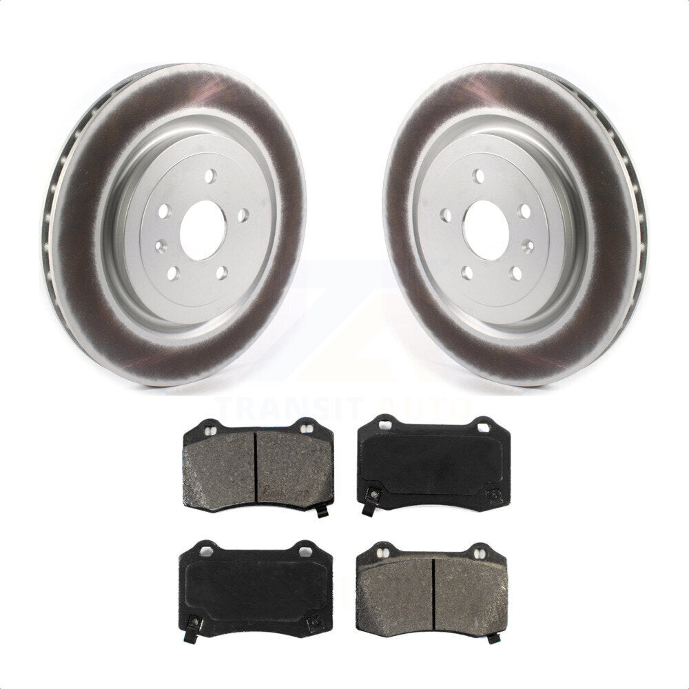 [Arrière] Kit de disque (revêtu) et plaquette (semi-métallique) de frein pour Chevrolet Camaro Cadillac CTS KGS-101860 par Transit Auto