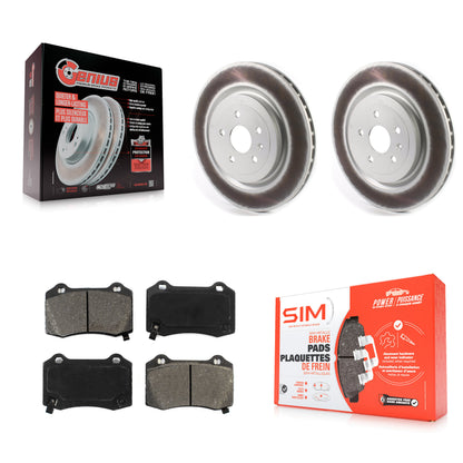 [Arrière] Kit de disque (revêtu) et plaquette (semi-métallique) de frein pour Chevrolet Camaro Cadillac CTS KGS-101860