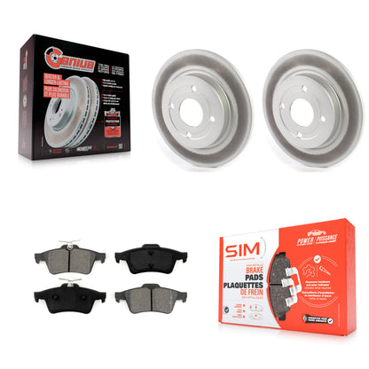 [Arrière] Kit de disque (revêtu) et plaquette (semi-métallique) de frein pour 2018-2022 Ford EcoSport AWD KGS-101865