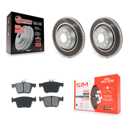 [Arrière] Kit de disque (revêtu) et plaquette (semi-métallique) de frein pour Volkswagen Atlas Audi Golf R S3 Q3 A3 Arteon TTS Quattro Cross Sport KGS-101868