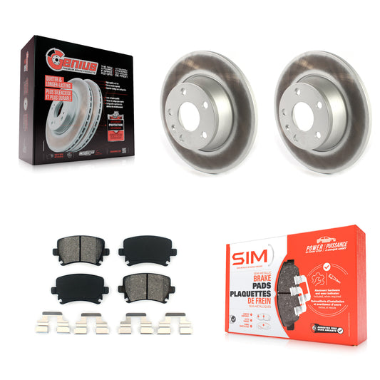 [Arrière] Kit de disque (revêtu) et plaquette (semi-métallique) de frein pour Audi TT Quattro avec 286mm Diameter Rotor KGS-101869
