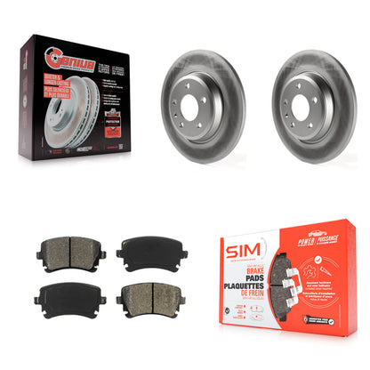 [Arrière] Kit de disque (revêtu) et plaquette (semi-métallique) de frein pour Audi Q5 A4 allroad KGS-101870