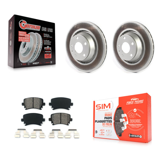[Arrière] Kit de disque (revêtu) et plaquette (semi-métallique) de frein pour Audi TT Quattro RS TTS KGS-101871