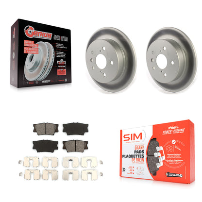 [Arrière] Kit de disque (revêtu) et plaquette (semi-métallique) de frein pour Toyota Camry KGS-101874