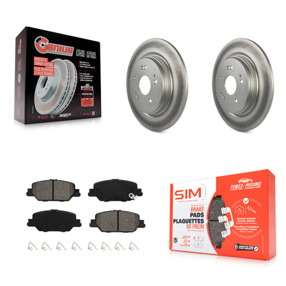 [Arrière] Kit de disque (revêtu) et plaquette (semi-métallique) de frein pour 2017-2022 Honda CR-V KGS-101878