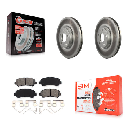 [Avant] Kit de disque (revêtu) et plaquette (semi-métallique) de frein pour Nissan Maxima KGS-101884