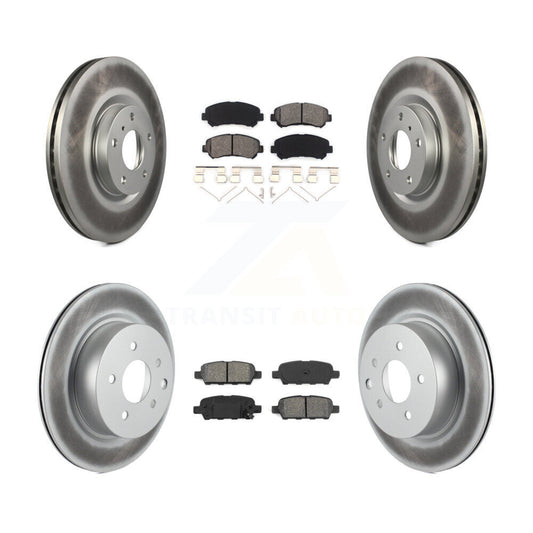 [Avant + Arrière] Kit de disque (revêtu) et plaquette (semi-métallique) de frein pour Nissan Maxima KGS-101889