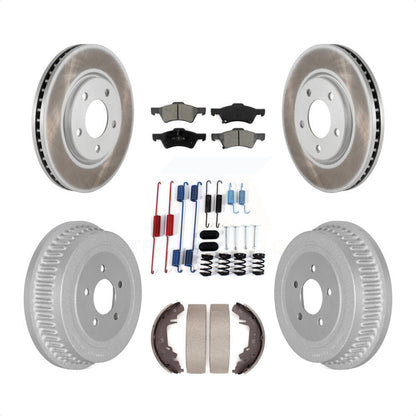 [Avant + Arrière] Kit de disque (revêtu) et plaquette (semi-métallique) de frein pour Dodge Chrysler Town & Country Grand Caravan KGS-101898 par Transit Auto