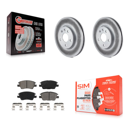 [Avant] Kit de disque (revêtu) et plaquette (semi-métallique) de frein pour Chevrolet Cruze Volt Bolt EV EUV KGS-101906