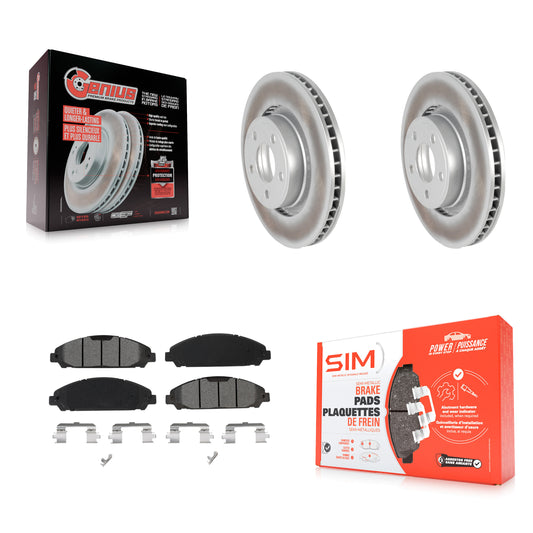 [Avant] Kit de disque (revêtu) et plaquette (semi-métallique) de frein pour Ford Mustang KGS-101910