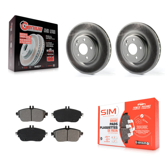 [Avant] Kit de disque (revêtu) et plaquette (semi-métallique) de frein pour Mercedes-Benz GLA250 CLA250 INFINITI QX30 B Electric Drive B250 KGS-101929