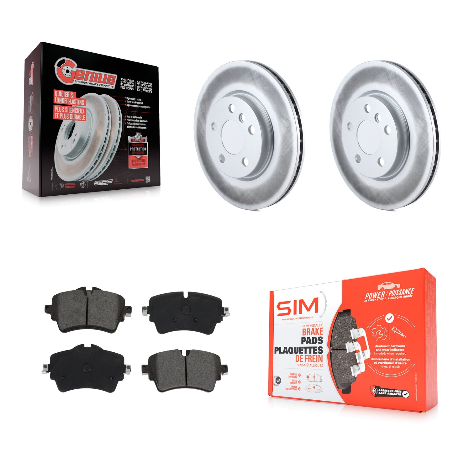 [Avant] Kit de disque (revêtu) et plaquette (semi-métallique) de frein pour Mini Cooper Clubman KGS-101931