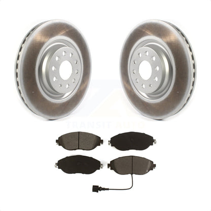[Avant] Kit de disque (revêtu) et plaquette (semi-métallique) de frein pour Volkswagen Tiguan Jetta GTI Audi Golf R S3 Q3 Arteon KGS-101932 par Transit Auto