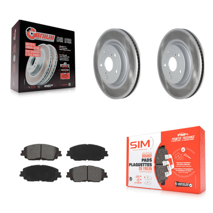 [Avant] Kit de disque (revêtu) et plaquette (semi-métallique) de frein pour Toyota Camry RAV4 Lexus ES350 Avalon ES300h UX250h UX200 C-HR Venza ES250 Corolla Cross KGS-101936