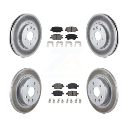[Avant + Arrière] Kit de disque (revêtu) et plaquette (semi-métallique) de frein pour 2016 Chevrolet Cruze avec 268mm Diameter Rotor KGS-101938