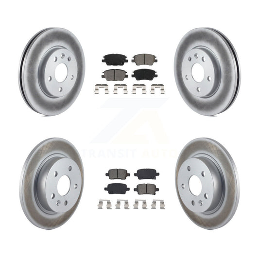 [Avant + Arrière] Kit de disque (revêtu) et plaquette (semi-métallique) de frein pour 2016 Chevrolet Cruze avec 268mm Diameter Rotor KGS-101938