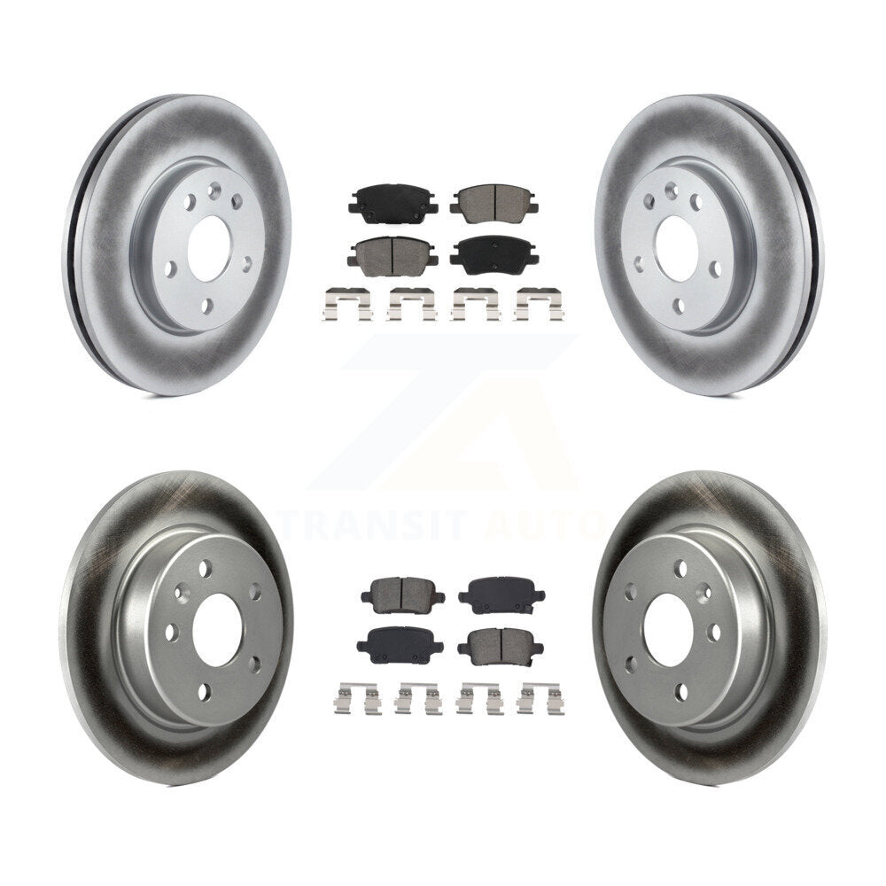 [Avant + Arrière] Kit de disque (revêtu) et plaquette (semi-métallique) de frein pour Chevrolet Cruze Volt Bolt EV EUV KGS-101939