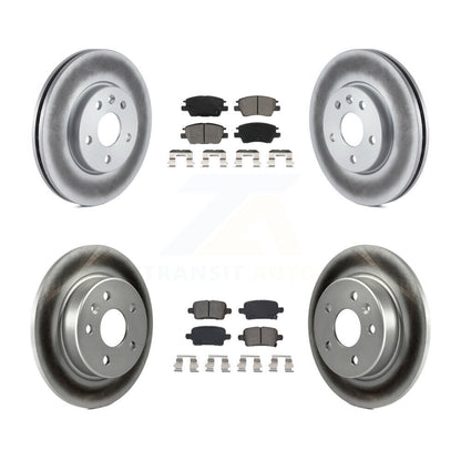 [Avant + Arrière] Kit de disque (revêtu) et plaquette (semi-métallique) de frein pour Chevrolet Cruze Volt Bolt EV EUV KGS-101939
