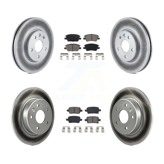 [Avant + Arrière] Kit de disque (revêtu) et plaquette (semi-métallique) de frein pour Chevrolet Cruze Volt Bolt EV EUV KGS-101939