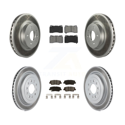 [Avant + Arrière] Kit de disque (revêtu) et plaquette (semi-métallique) de frein pour 2013-2015 Cadillac ATS avec 321mm Diameter Rotor KGS-101943